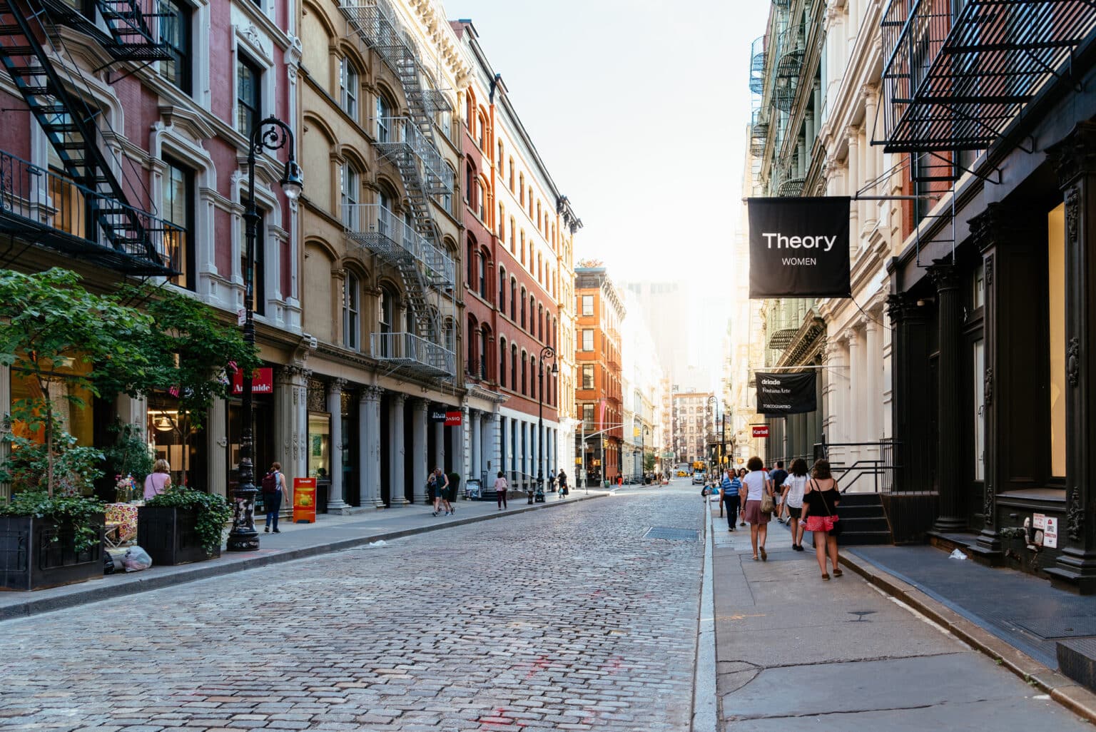 Typical street in Soho in New York