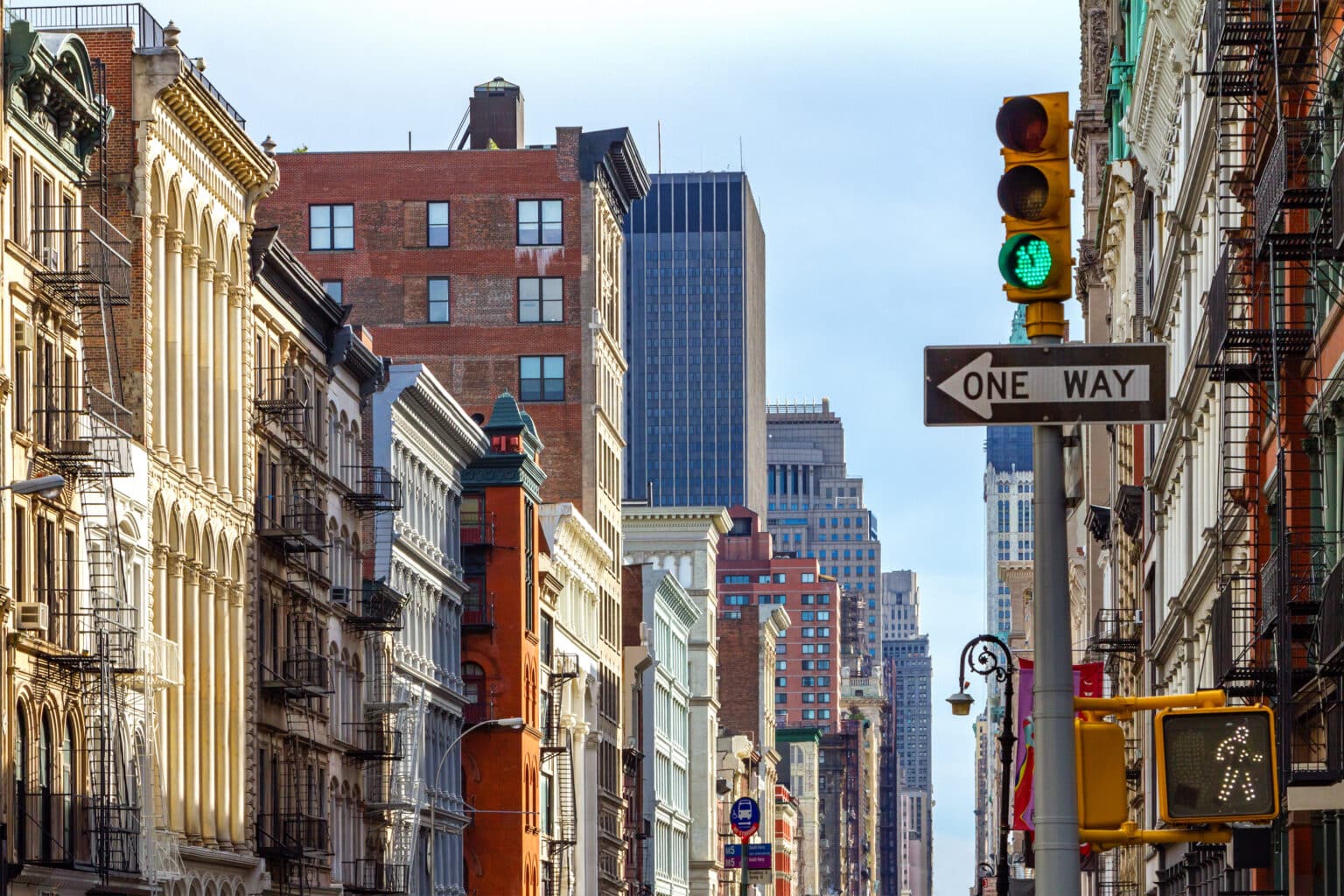 New York City Street Scene in SOHO
