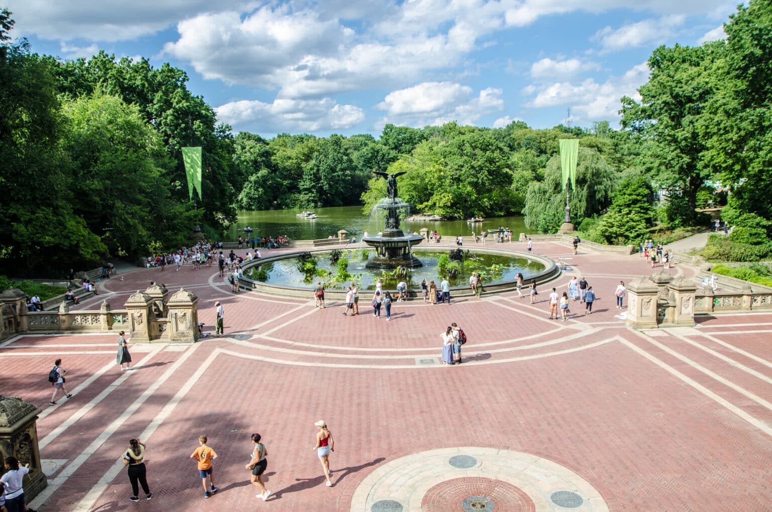 Crowd at Bethesda Fountain