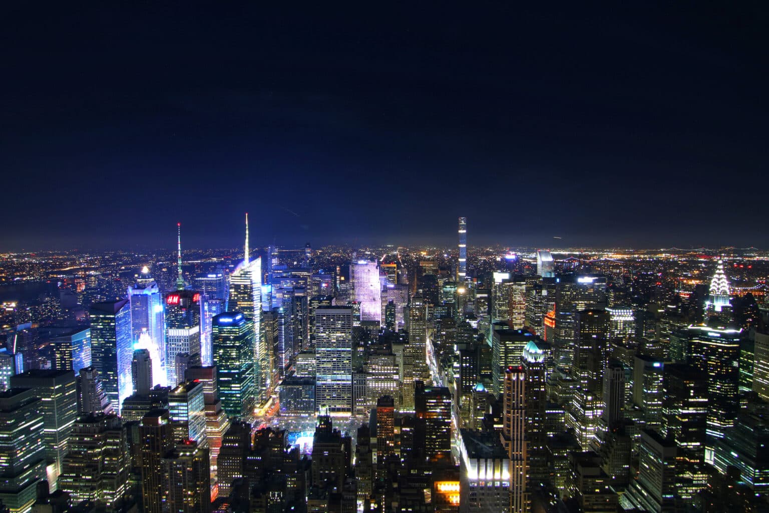 New York City on top of the Empire State Building