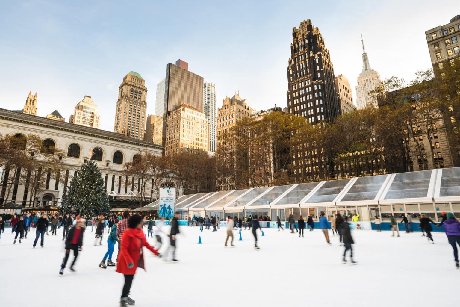 Ice Skating Rink Bryant Park NYC