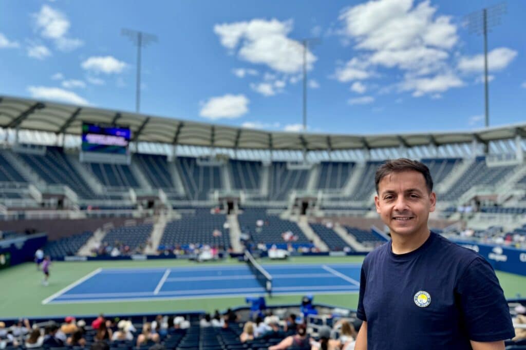 US Open entrainement 2