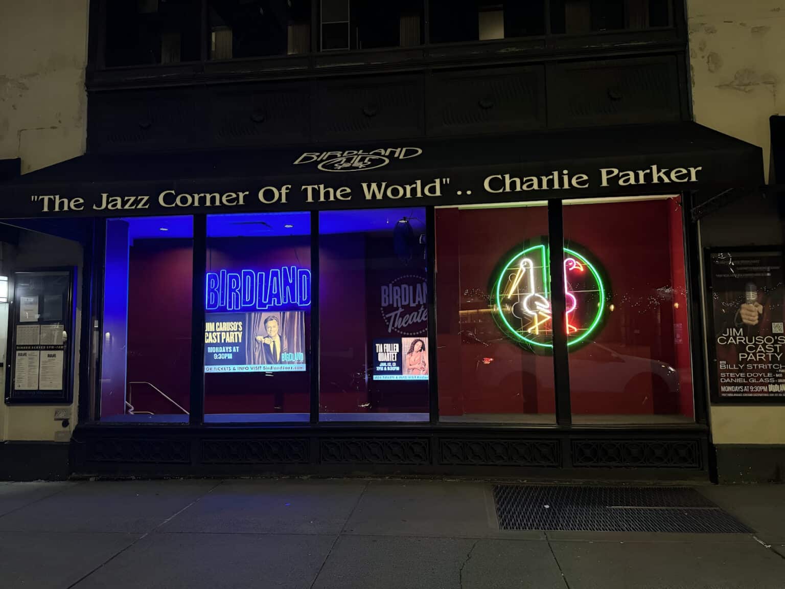 Birdland Jazz Club entree