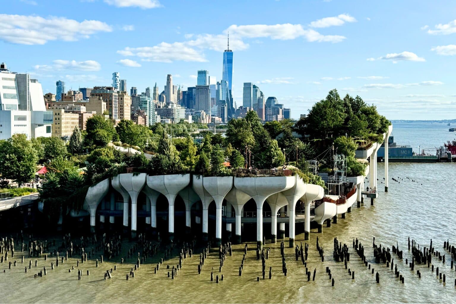 Little Island vue depuis Pier 57